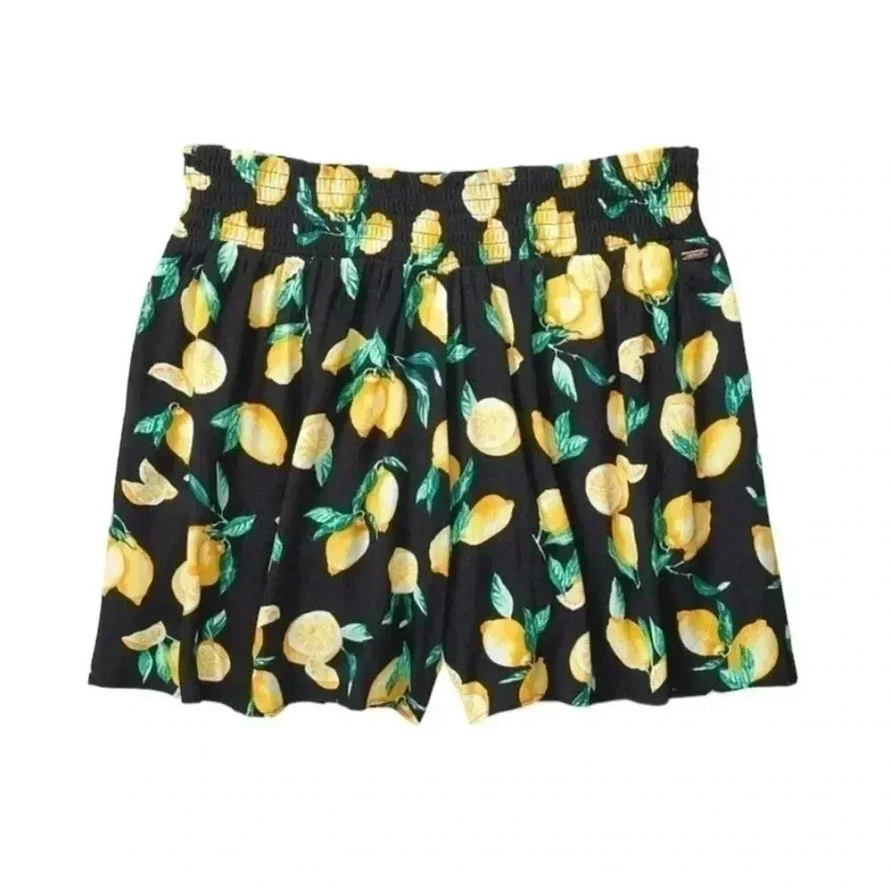 Pink Victoria's Secret Smocked Lemon Shorts